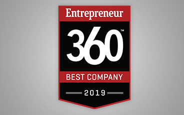 Logo with text 360 Best Company 2019